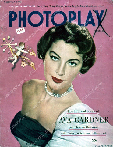 Ava Gardner Photoplay magazine cover 35m-4315