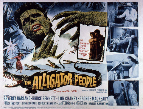 Beverly Garland Lon Chaney Jr sci-fi film The Alligator People 35m-4327