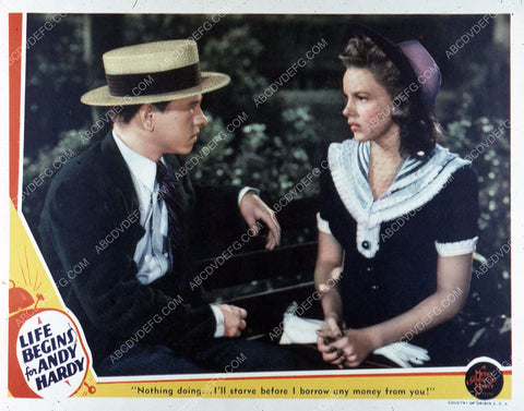Mickey Rooney Judy Garland film Life Begins for Andy Hardy 35m-4427