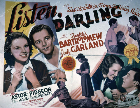 Judy Garland Freddie Bartholomew film Listen Darling 35m-4434