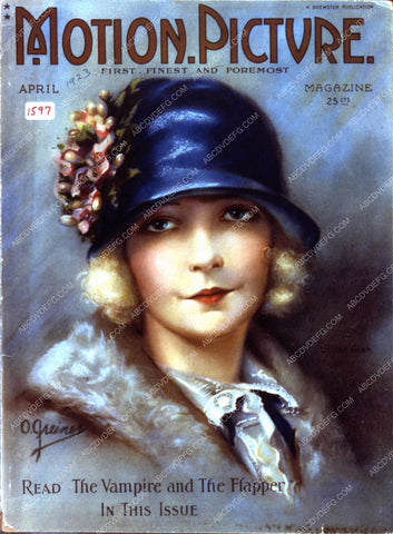 Lillian Gish Motion Picture magazine cover 35m-4517