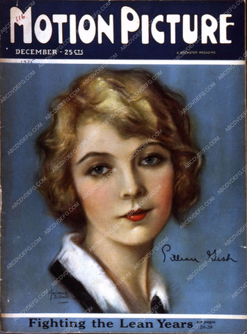 Lillian Gish Motion Picture magazine cover 35m-4519