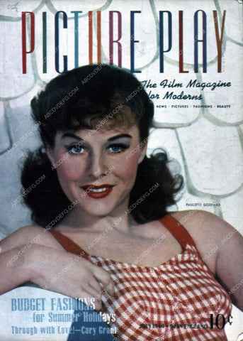 Paulette Goddard Picture Play magazine cover 35m-4532