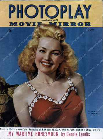 Betty Grable Photoplay magazine cover 35m-4561