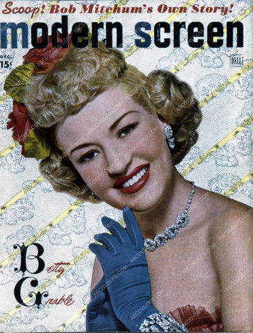 Betty Grable Modern Screen magazine cover 35m-4566