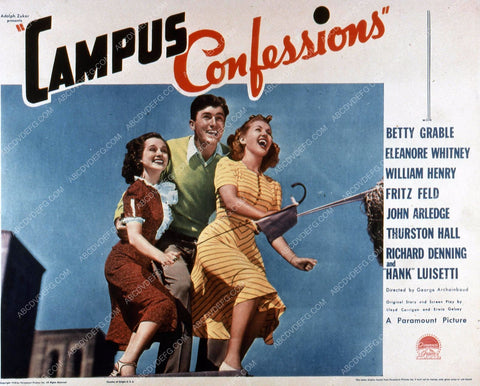 Eleanore Whitney Betty Grable film Campus Confession 35m-4572