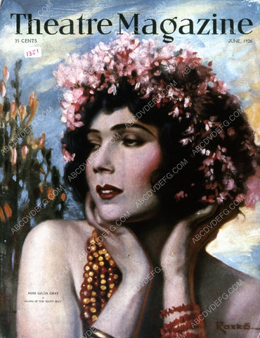 Gilda Gray Theatre Magazine magazine cover 35m-4808