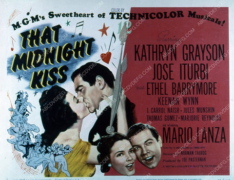 Mario Lanza Kathryn Grayson film That Midnight Kiss 35m-4812