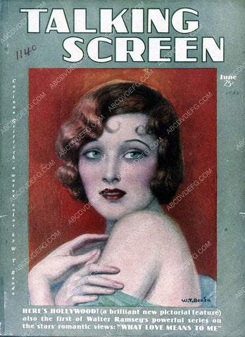 Corinne Griffith Talking Screen magazine cover 35m-4826