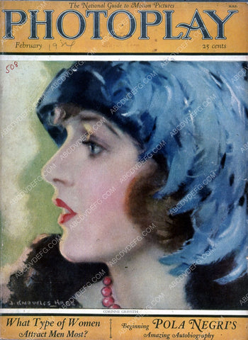 Corinne Griffith Photoplay magazine cover 35m-4828