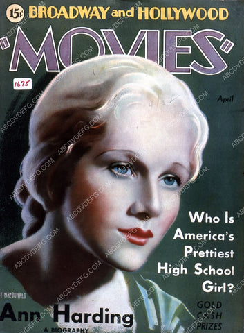 Ann Harding Movies magazine cover 35m-4884