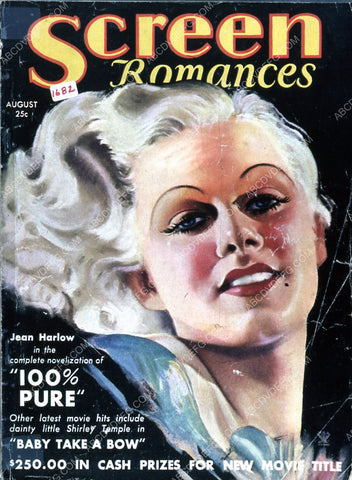 Jean Harlow Screen Romances magazine cover 35m-4889