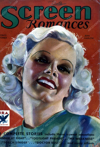 Jean Harlow Screen Romances magazine cover 35m-4890