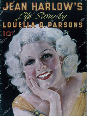 Jean Harlow's Life Story by Louella Parsons magazine cover 35m-4891