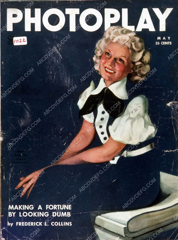 Jean Harlow Photoplay magazine cover 35m-4899