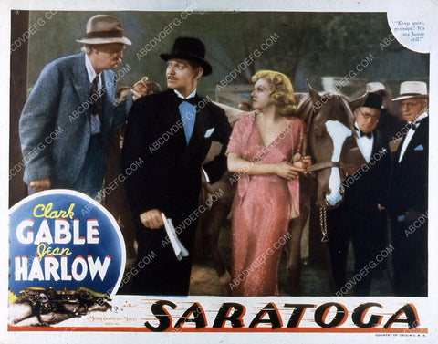 Jean Harlow Clark Gable film Saratoga 35m-4923