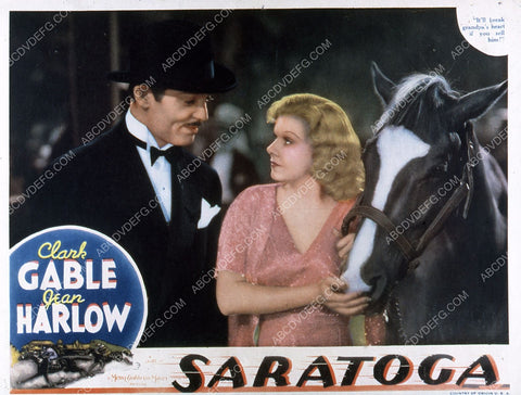 Jean Harlow Clark Gable film Saratoga 35m-4924