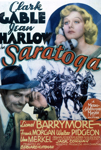 Jean Harlow Clark Gable film Saratoga 35m-4925