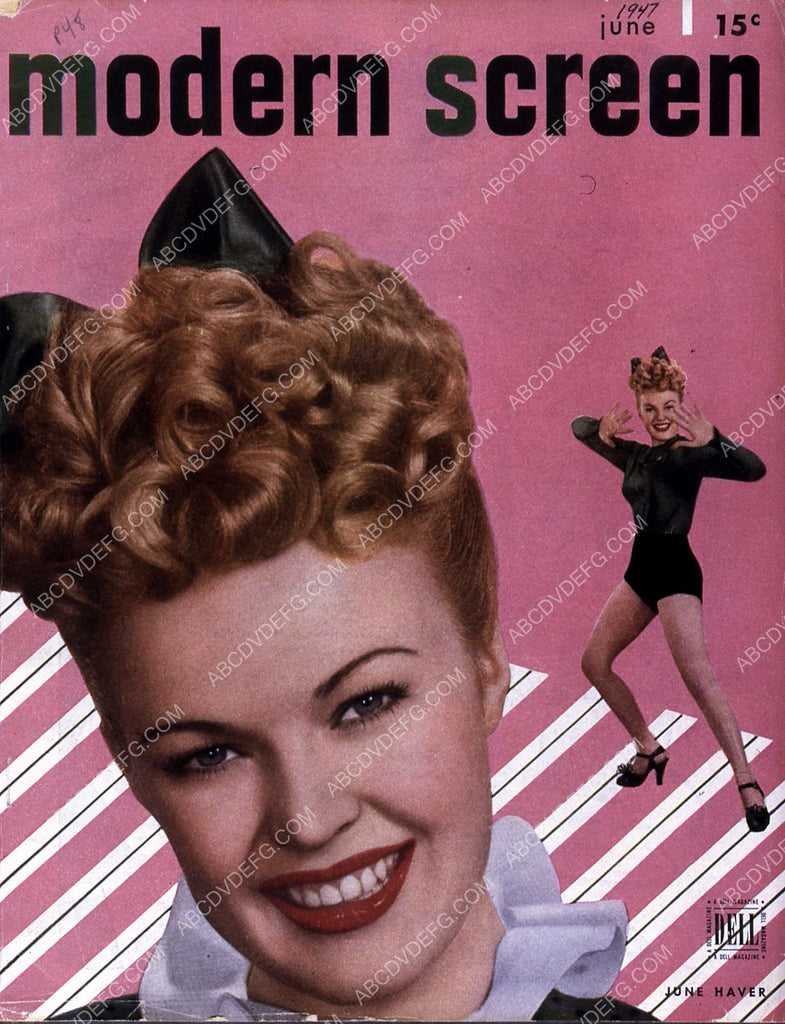 June Haver Modern Screen magazine cover 35m-5018 – ABCDVDVIDEO