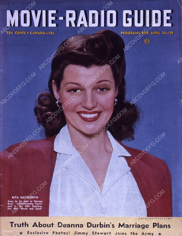 Rita Hayworth Movie Radio Guide magazine cover 35m-5055