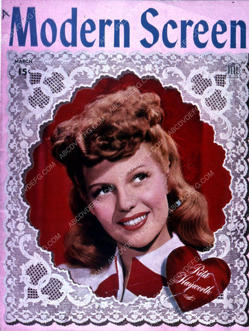 Rita Hayworth Modern Screen magazine cover 35m-5057