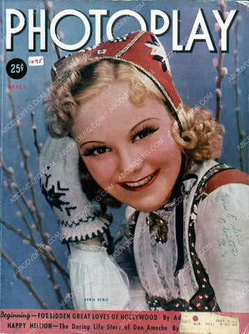Sonja Henie Photoplay magazine cover 35m-5116