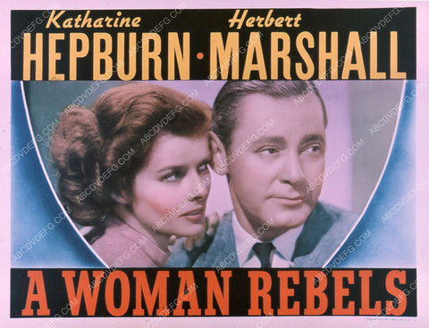 Katharine Hepburn Herbert Marshall film A Woman Rebels 35m-5187
