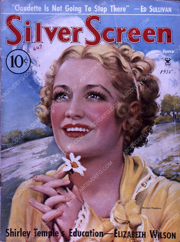 Miriam Hopkins Silver Screen magazine cover 35m-5202