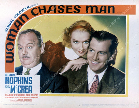 Miriam Hopkins Joel McCrea film Woman Chases Man 35m-5205