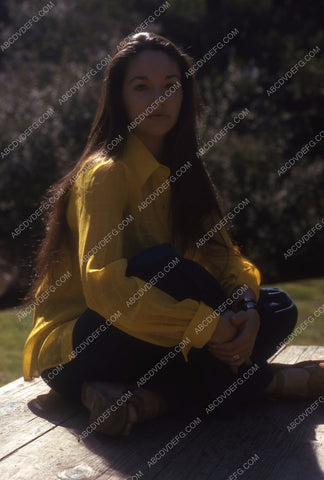 beautiful Olivia Hussey outdoors portrait 35m-5237