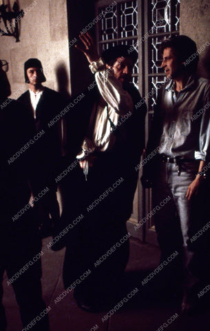 Tcheky Karyo on set w director Roger Christian film Nostradamus 35m-5657