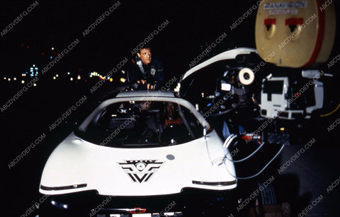 Sylvester Stallone Wesley Snipes filming sci-fi film Demolition Man 35m-5663