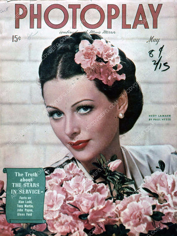 Hedy Lamarr Photoplay magazine cover 35m-5728