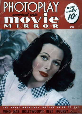 Hedy Lamarr Photoplay Movie Mirror magazine cover 35m-5731