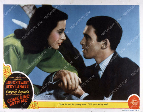 Hedy Lamarr James Stewart film Come Live with Me 35m-5738