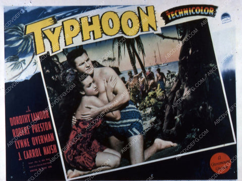 Robert Preston Dorothy Lamour film Typhoon 35m-5750