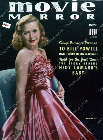 Priscilla Lane Movie Mirror magazine cover 35m-5766