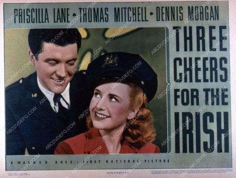 Priscilla Lane Dennis Morgan film Three Cheers for the Irish 35m-5780