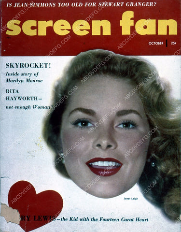 Janet Leigh Screen Fan magazine cover 35m-5894