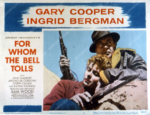 Gary Cooper Ingrid Bergman film For Whom the Bell Tolls 35m-6110