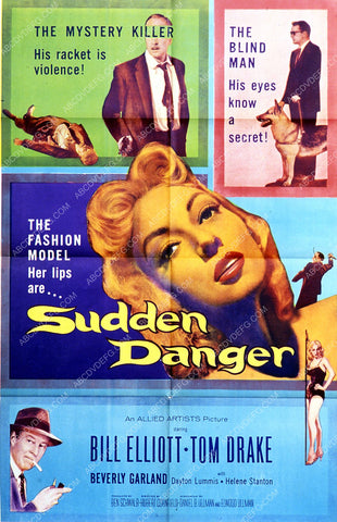 Beverly Garland Bill Elliott film Sudden Danger 35m-6371