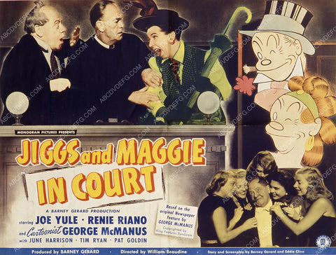 Joe Yule Renie Riano George McManus film Jiggs and Maggie in Court 35m-7659