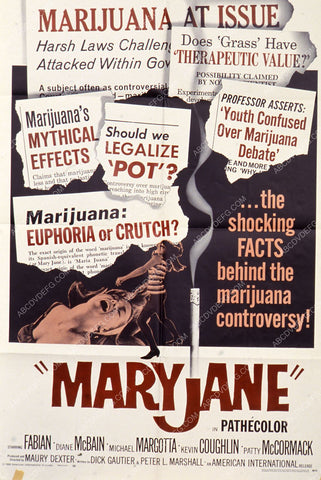 Diane McBain marijuana exploitation film Mary Jane 35m-7719