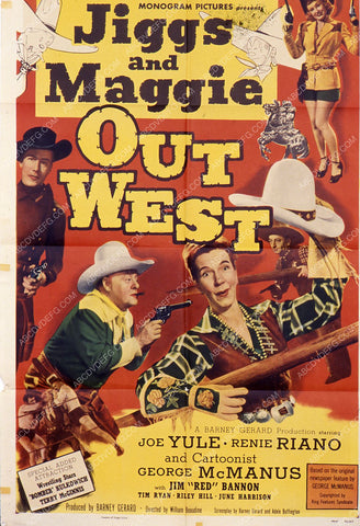 Joe Yule Renie Riano George McManus film Jiggs and Maggie Out West 35m-7743