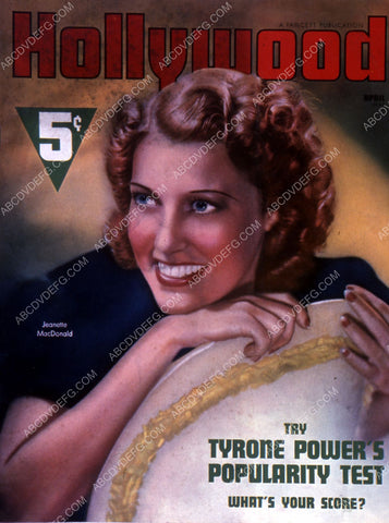 Jeanette MacDonald Hollywood magazine cover 35m-7749