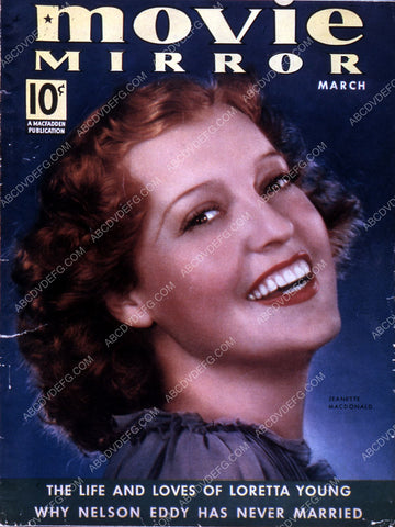 Jeanette MacDonald Movie Mirror magazine cover 35m-7751