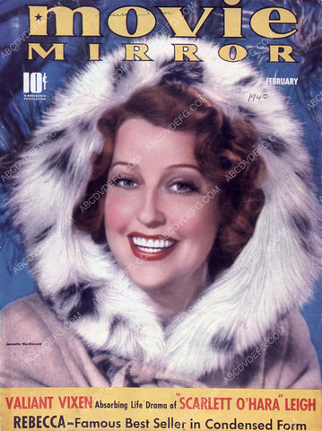 Jeanette MacDonald Movie Mirror magazine cover 35m-7756