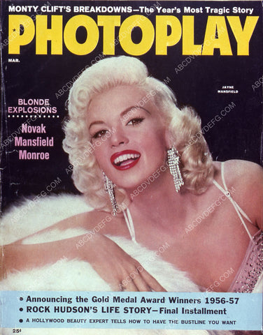 Jayne Mansfield Photoplay magazine cover 35m-7855