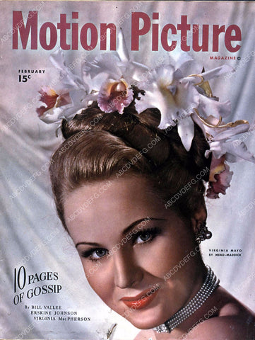 Virginia Mayo Motion Picture magazine cover 35m-7948