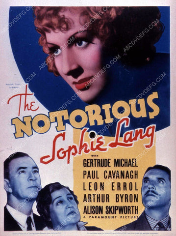 Gertrude Michael film The Notorious Sophie Lang 35m-8027